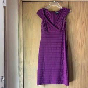 Size 4 Adrianna Papell Purple Dress